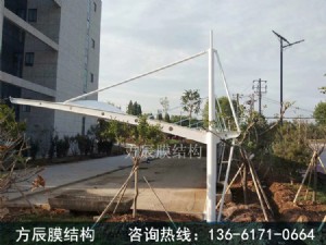 陕西省西安市食品物流园膜结构停车棚工程